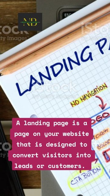 A landing page is a page on your website that is designed to convert visitors into leads or customers.